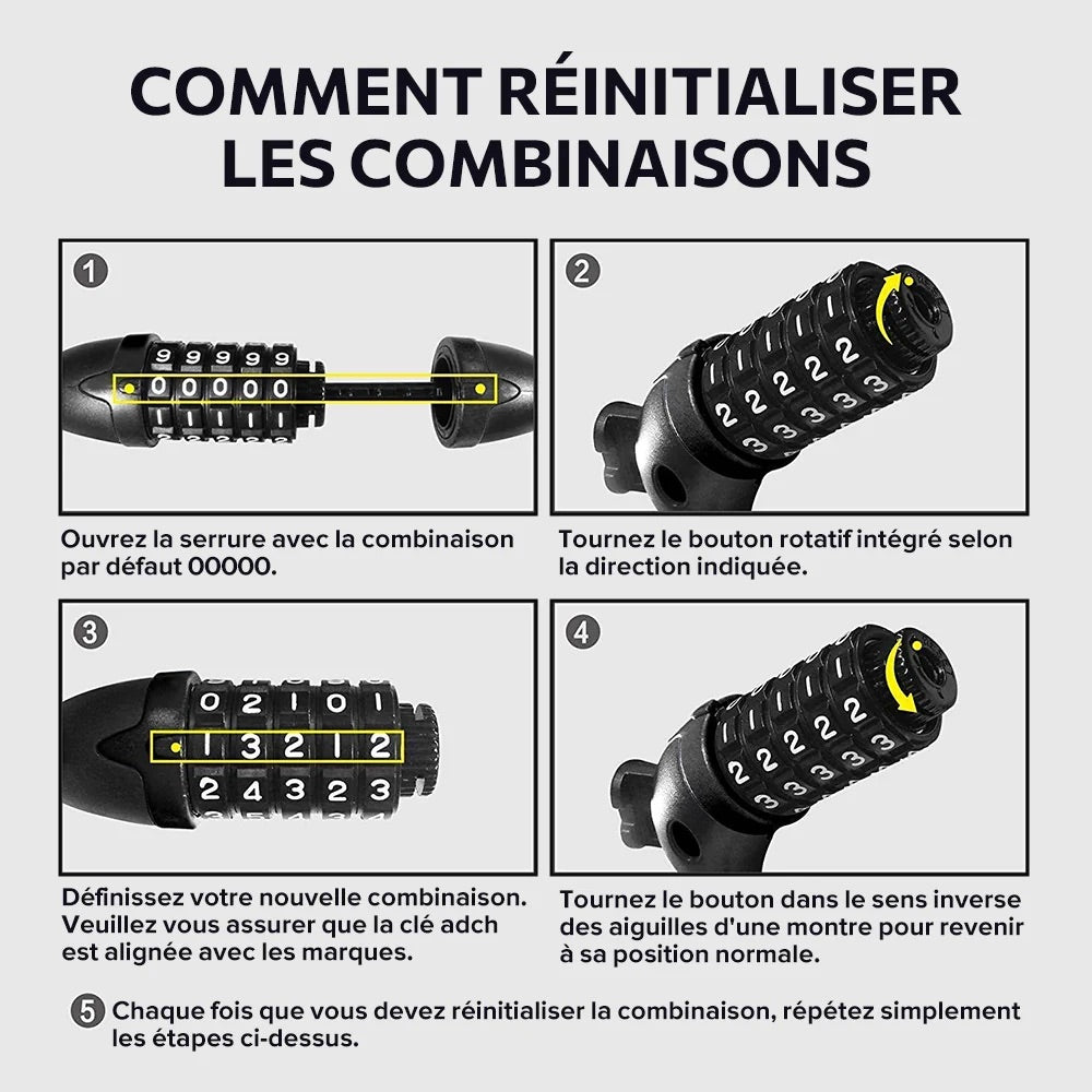 Serrure antivol pour trottinette ou vélo électrique